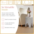 Adore Decor Martini Terrazzo Stool White / Gray