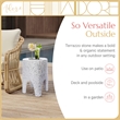 Adore Decor Martini Terrazzo Stool White / Gray