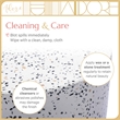 Adore Decor Martini Terrazzo Stool White / Gray