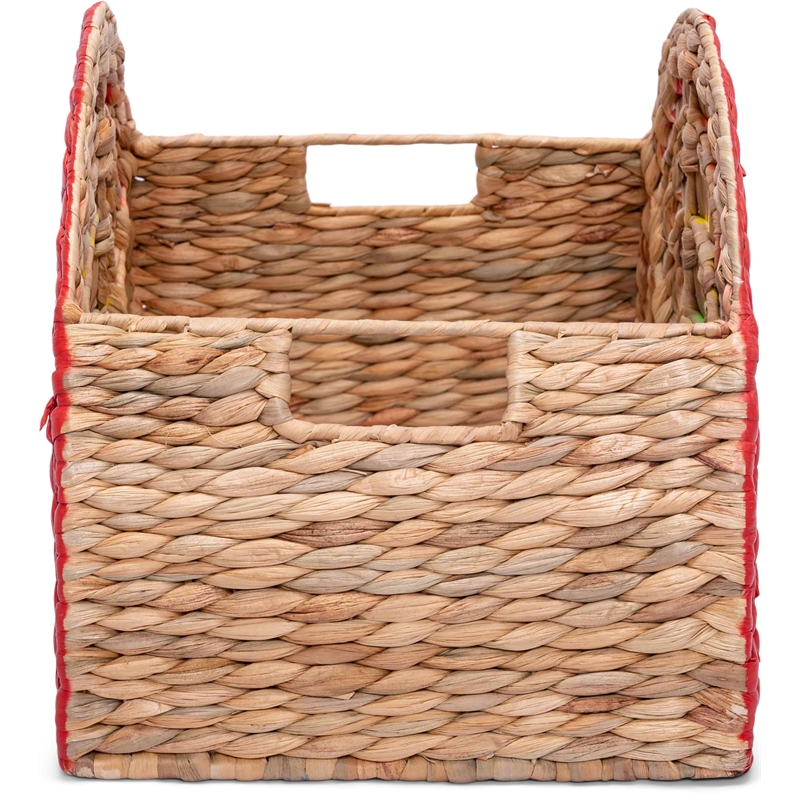 Adore Decor Dorothy Rainbow Wicker Basket Storage Natural & Woven Water Hyacinth
