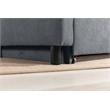 Hannah Dark Gray Woven Fabric Convertible Armchair Bed