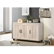 Corby Dusty Gray Oak Engineered Wood Finish 3-Door Shoe Cabinet