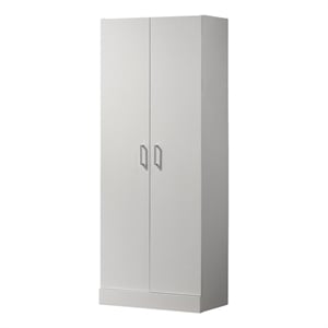 Lilola Home Alara 3-Shelf Engineered Wood Storage Cabinet in White