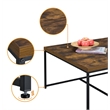 Lilola Home Caitlin Engineered Wood 5 Piece Coffee Table Set in Weathered Oak