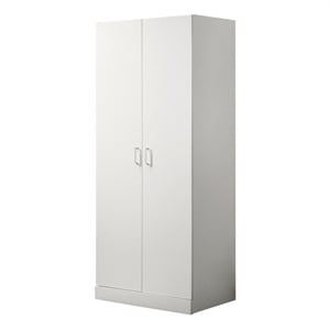 Michael White Engineered Wood Double Door Wardrobe Cabinet Armoire
