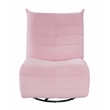 Georgena Pink Corduroy Fabric Swivel Glider Recliner