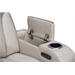 Jazz White Faux Leather Pwr Recl.Sofa LS Set+BT Spkrs+LED+Wrls Chrg+USB+Cuphldrs