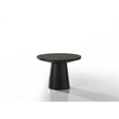 Jasper Ebony Black 2-Piece Round Wood Coffee & End Table Set