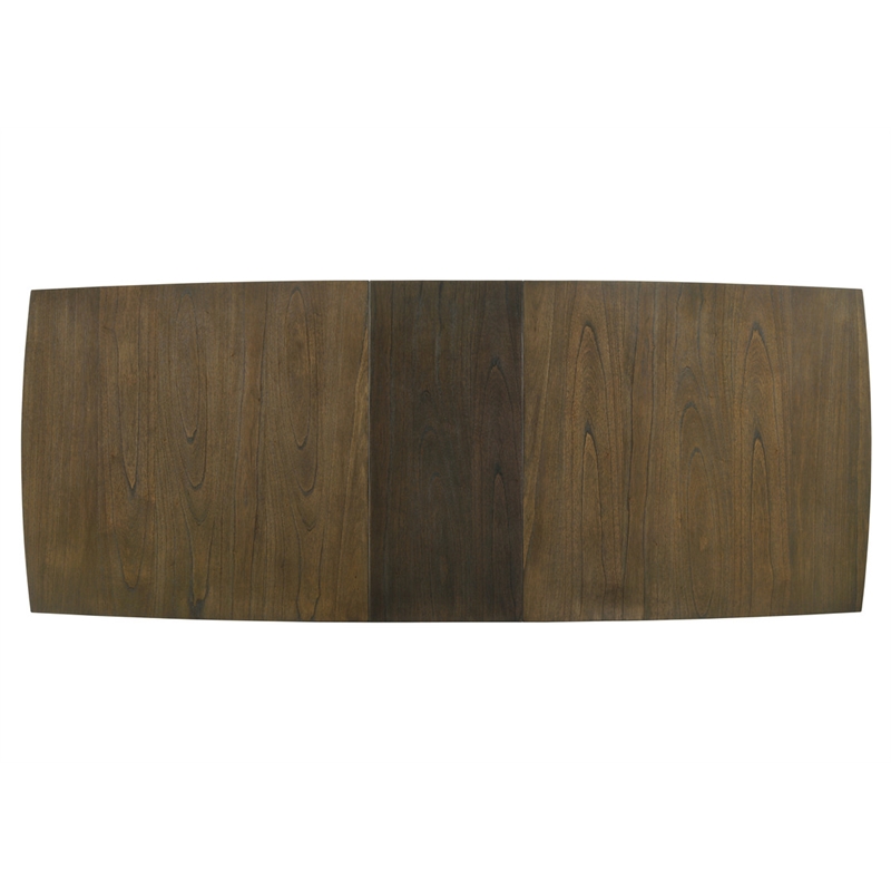 Bistro 9-Pc Walnut Mixed Wood Fin.Dining Set-Extendable Tbl & 8 Linen Chrs