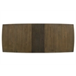 Bistro 9-Pc Walnut Mixed Wood Fin.Dining Set-Extendable Tbl & 8 Linen Chrs