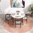 Candida Modern Style Solid Wood Walnut/White Top 43.3