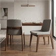 Ashcroft Levi Fabric Upholstered Dining Chair in Light Gray (Set of 2)