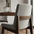 Ashcroft Levi Fabric Upholstered Dining Chair in Light Gray (Set of 2)