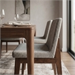 Ashcroft Levi Fabric Upholstered Dining Chair in Light Gray (Set of 2)
