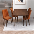 Aven Mid Century Modern Style Solid Wood Walnut 47