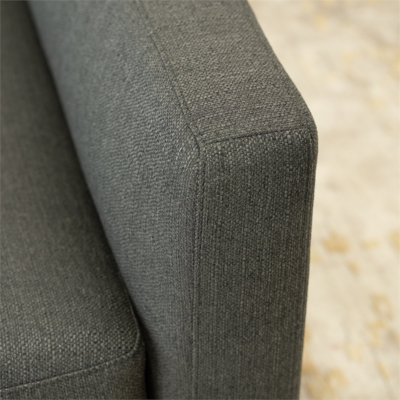 Belmont Marengo Fabric Right Facing Corner Sectional Sofa in Gray