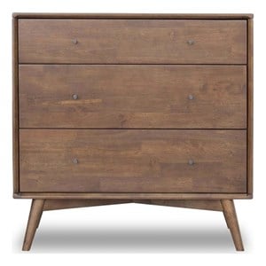 Francesca Bedroom Furniture 3 Drawers Tall Walnut Dressers and Closet Organizer