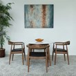 Charlotte Mid Century Modern Whitetop Dining Room&Kitchen Set for 4