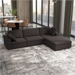 Tesla Mid Century Furniture Style Modular Fabric L-Shaped Comfy Sectional Couch