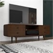 Stafford Mid-Century Modern Solid Wood Brown Tv Stand for 35/72 inch TV