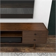 Stafford Mid-Century Modern Solid Wood Brown Tv Stand for 35/72 inch TV