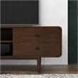 Stafford Mid-Century Modern Solid Wood Brown Tv Stand for 35/72 inch TV
