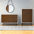 Francesca Modern Bedroom Furniture 6 Drawers White Dressers and Clothing Storage