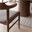 Buford Mid-Century Modern Polyester Blend Fabric Dining Chair in Gray (Set of 2)