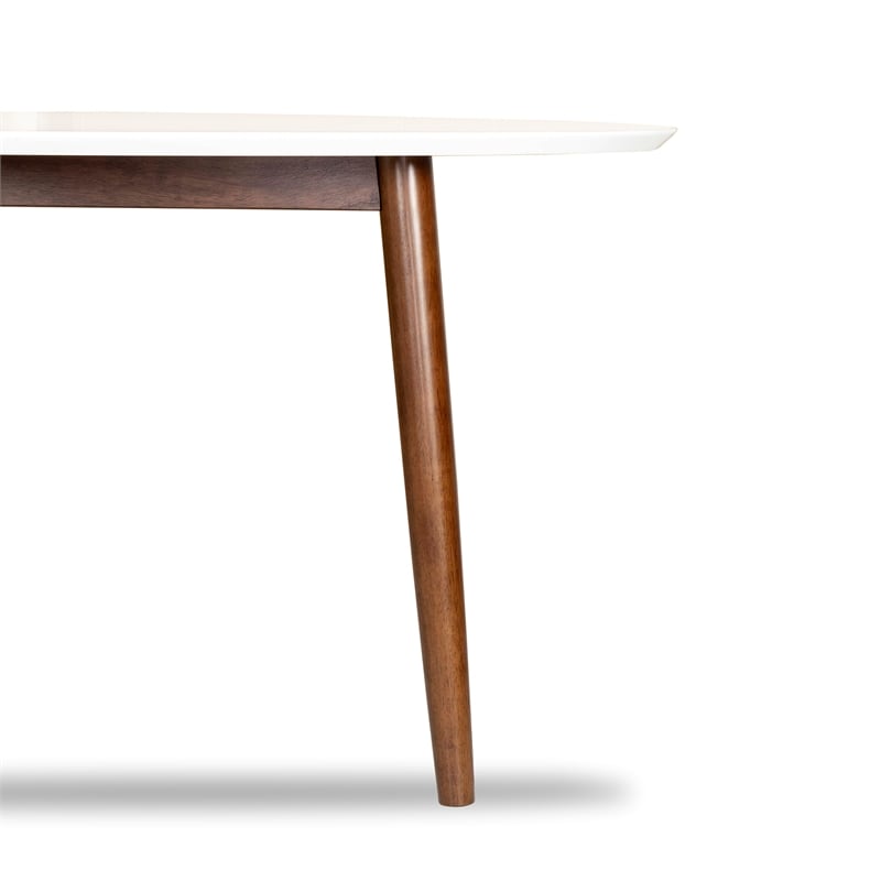 Kingston Modern Solid Wood Walnut Kitchen & Dining Room Table and Chairs for 4