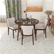 Cassie Modern Solid Wood Dining Table and 4 Chair Set