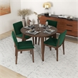 Isla Modern Solid Wood Walnut Dining Room & Kitchen Table and Chair Set of 4