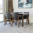 Denali Modern Solid Wood Walnut Kitchen & Dining Room Table and Chairs for 4