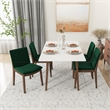 Destiny Modern Solid Wood Walnut Dining Room & Kitchen Table and Chair Set of 4
