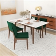 Destiny Modern Solid Wood Walnut Dining Room & Kitchen Table and Chair Set of 4