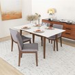 Diamond Modern Solid Wood Dining Table and 4 Chair Set