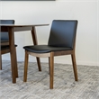 Drew Modern Solid Wood Walnut Dining Room & Kitchen Table and 4 Chair Set