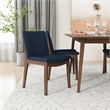 Drew Modern Solid Wood Walnut Dining Room & Kitchen Table and Chair Set of 4