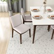 Lexa Mid Century Modern Solid Wood 5 Piece Furniture Set