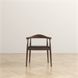 Hartford Mid Century Modern Pu Black Leather Dining Room&Kitchen Chair