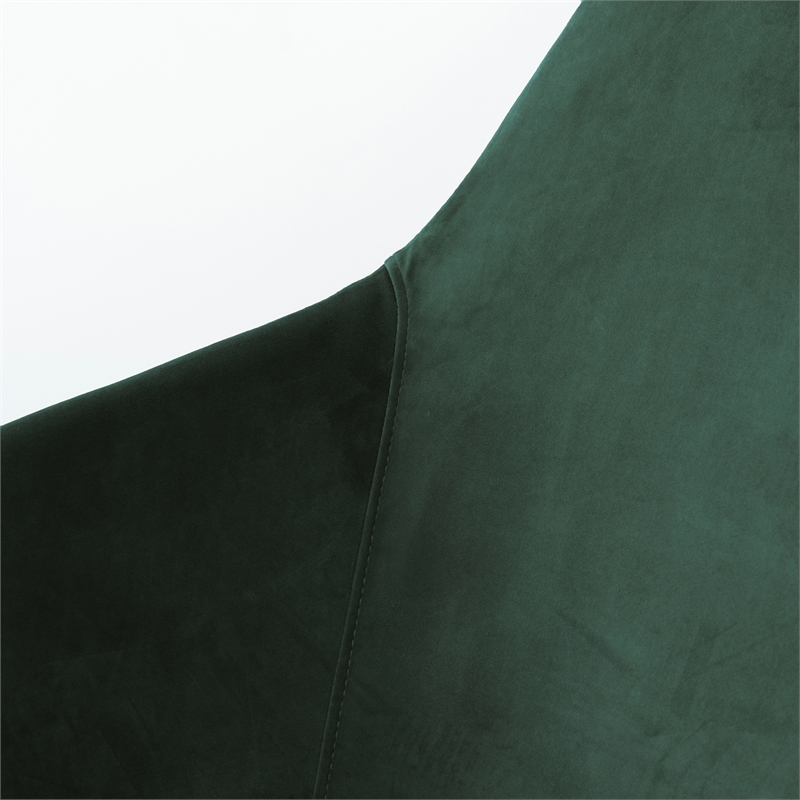 Jayce Modern Indoor Livingroom Velvet Rocking Accent Chair in Green