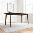 Aria Mid Century Modern Style Solid Wood Walnut Rectangular 59