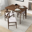 Aria Mid Century Modern Style Solid Wood Walnut Rectangular 47