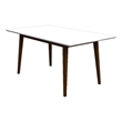 Imani Modern Style Solid Wood Walnut/White Top 63