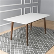 Imani Modern Style Solid Wood Walnut/White Top 63
