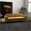 Harriet Mid Century Modern Furniture Style Gold Velvet Living Room Couch