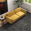 Harriet Mid Century Modern Furniture Style Gold Velvet Living Room Couch