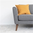Beatrice Gray Microfiber Modern Living Room Right Facing Corner Sectional Sofa