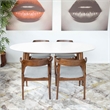 Kaila Modern Solid Wood Walnut Dining Room & Kitchen Table and Chairs for 4