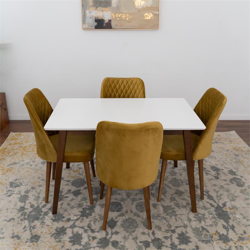 Denver Modern Solid Wood 5 Piece Furniture Set