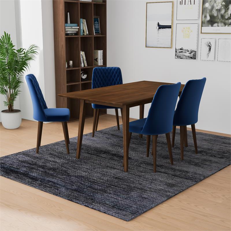 Ada Mid Century Modern Kitchen Table and Chairs for 4
